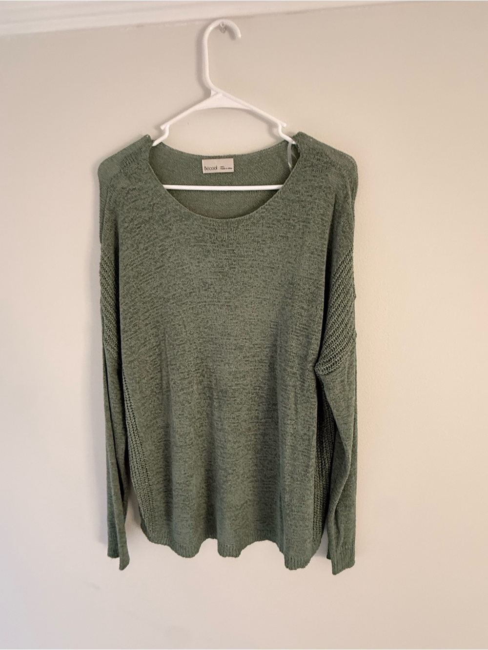 Soft Olive Green Knit Sweater